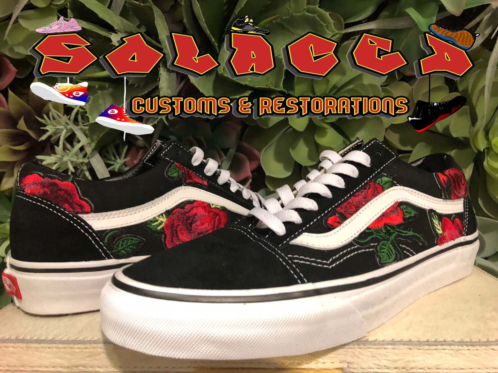 Vans hotsell rose patch